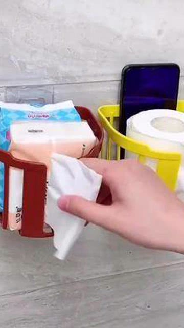 家居收納新選擇 多功能卷紙收納筐，實用好物提升生活品質